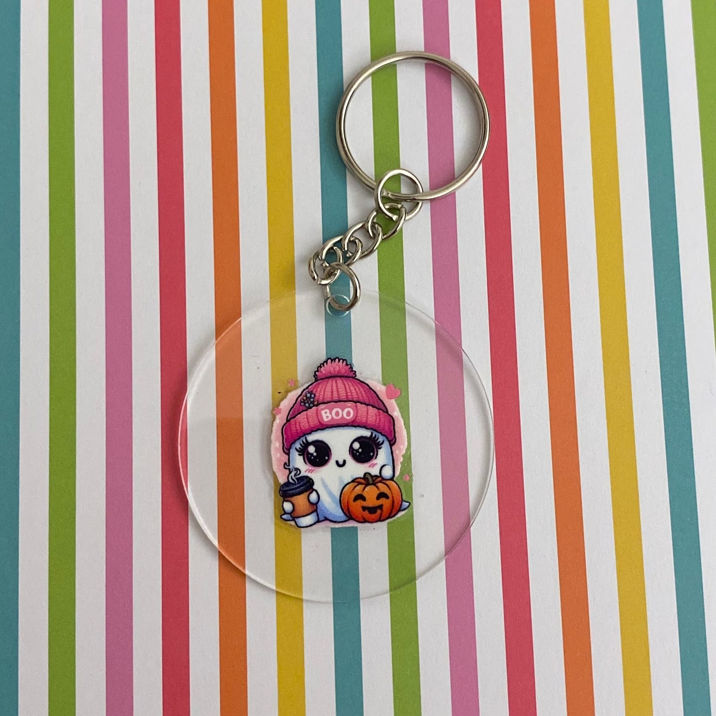 Hearts pink girly Halloween Ghost