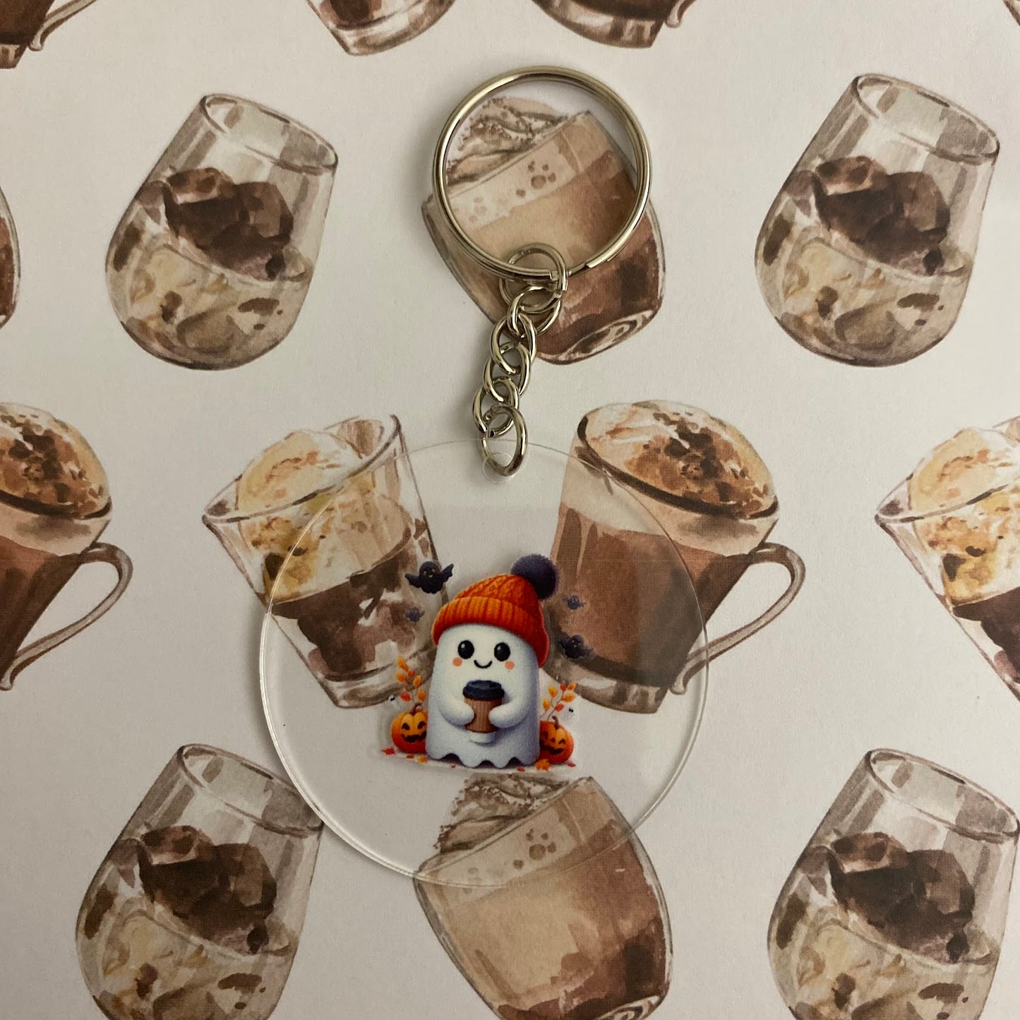 Little fall Ghost with his coffee