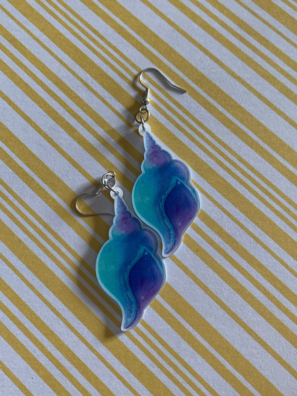 π Ocean Swirl Shell Earrings πβ¨