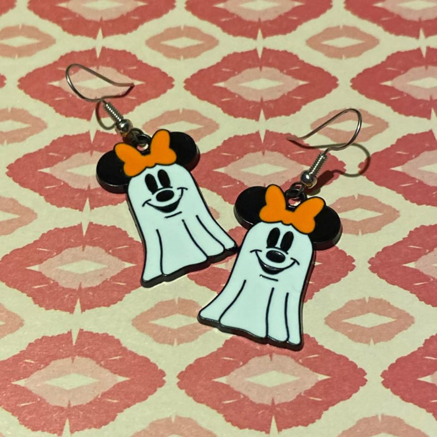 👻 Spooky Mouse Ghost Earrings 🧡✨