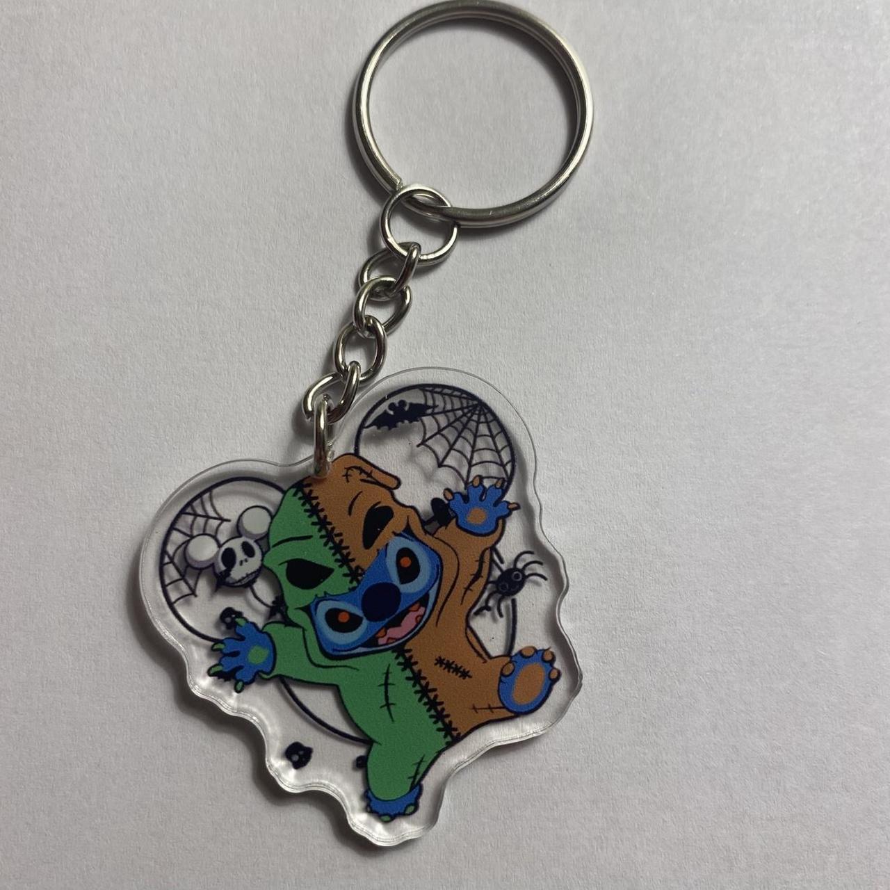 🎲👻 Oogie Boogie Stitch Keychain – “The Spooky Gamble”
