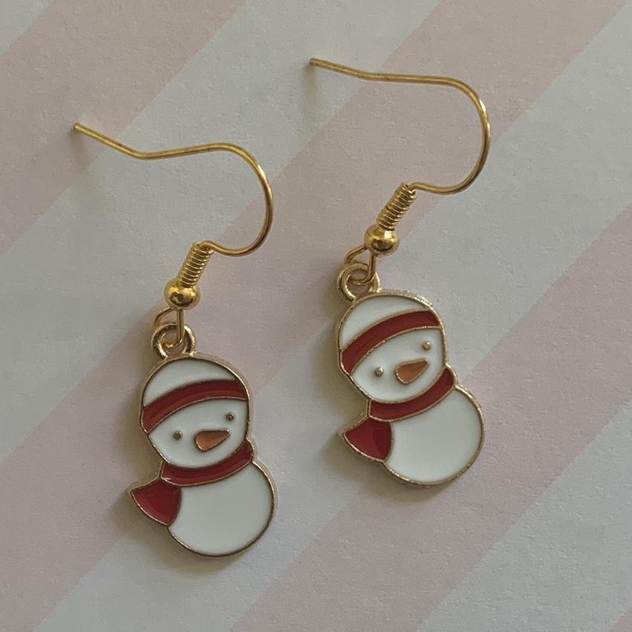 ⛄ Scarf Snowman Earrings ❄️
