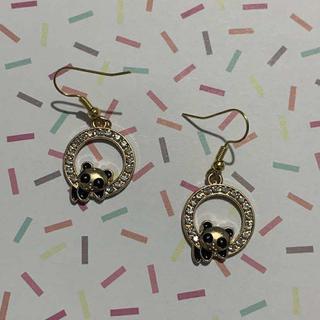 🐼✨ Peek-a-Boo Panda Earrings 🤍🖤💎