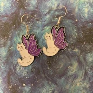 ๐ฆ๐ฑโจ Flutter Kitty Earrings ๐๐