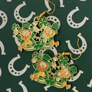 🍀✨ Lucky Leprechaun Charm Earrings 💚🌈