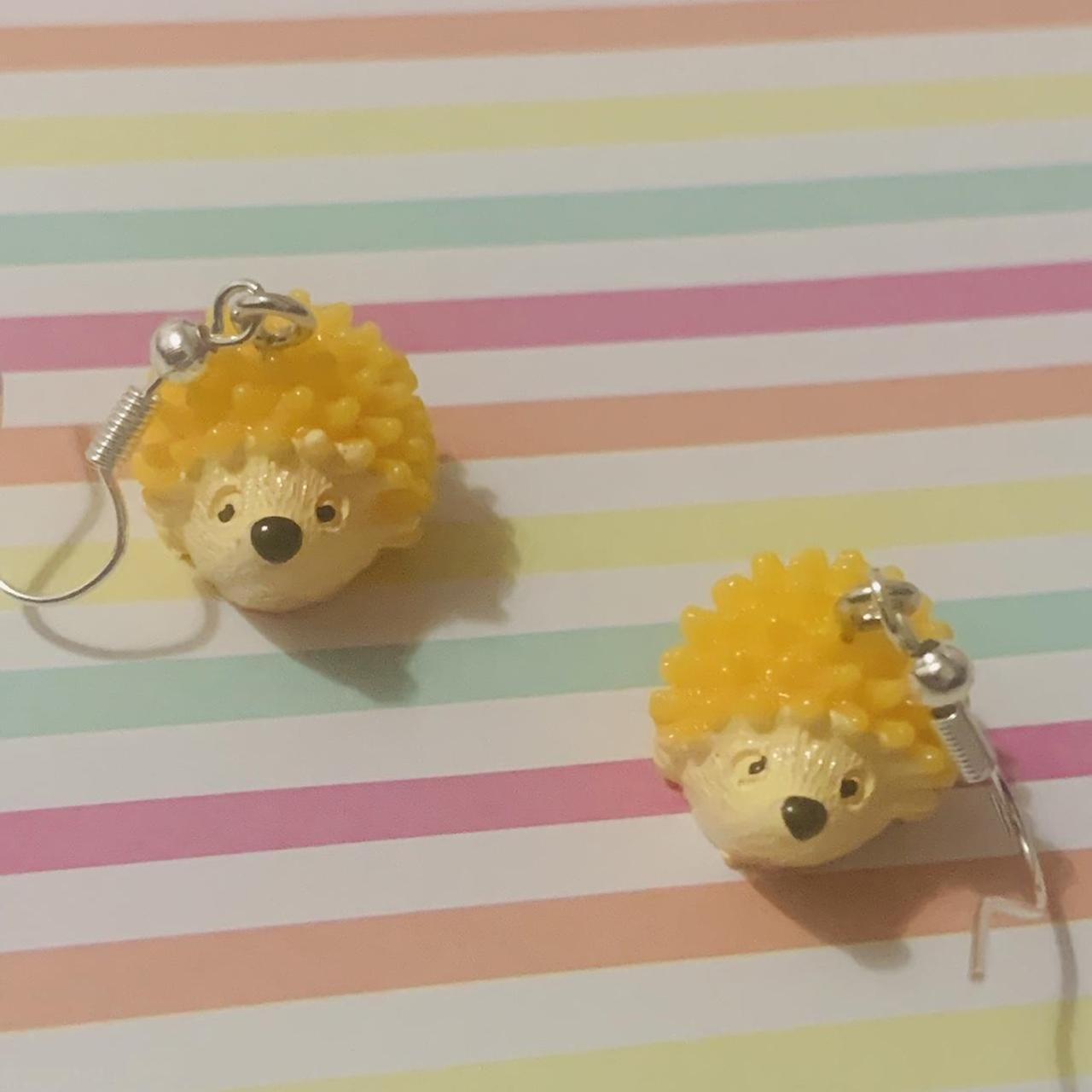 🌻🦔 Sunny Hedgehog Earrings