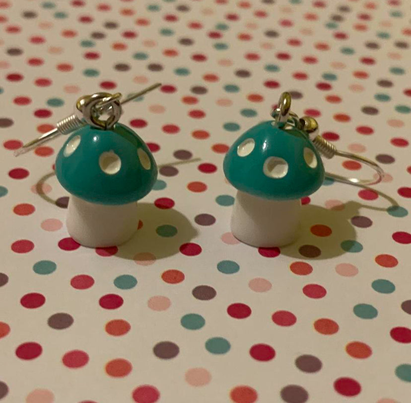 🍄 Whimsical Mushroom Earrings