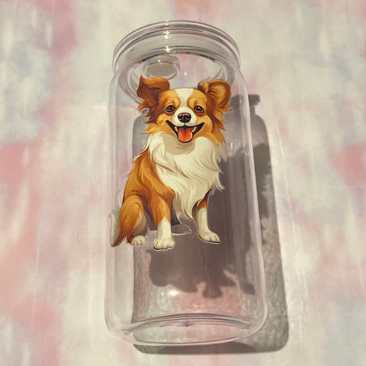🐾💛 Happy Long Haired Chihuahua Tumbler 💛🐾