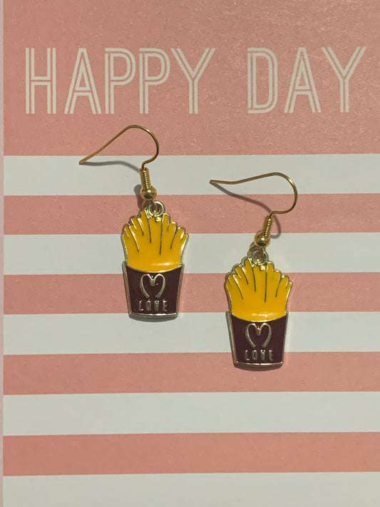 🍟 Fries Before Guys Earrings 💛✨