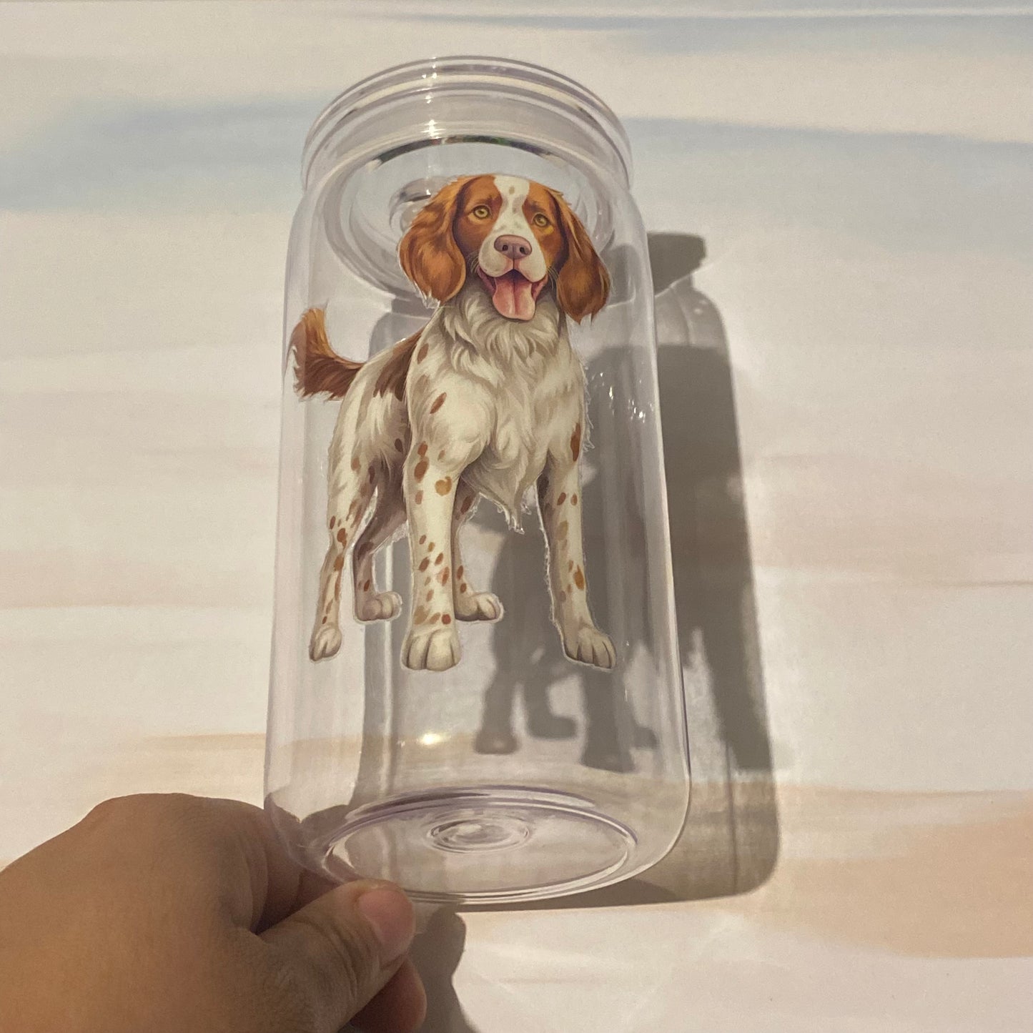 🐾🤍 Brittany Pup Tumbler 🤍🐾