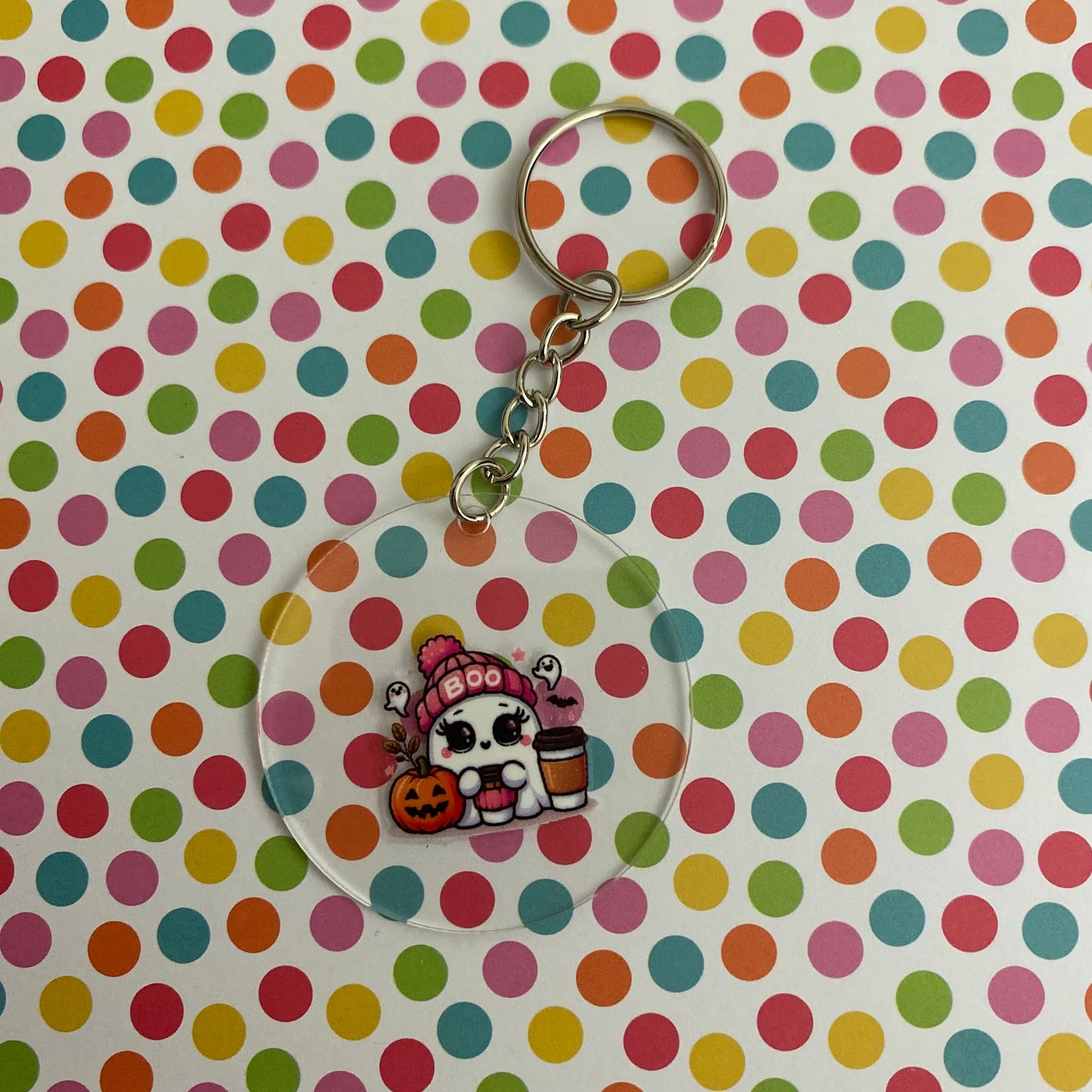 Hot Pink Girly Halloween Ghost