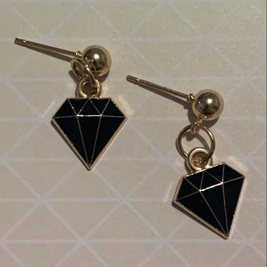 💎 Midnight Gem Drop Earrings 🖤✨