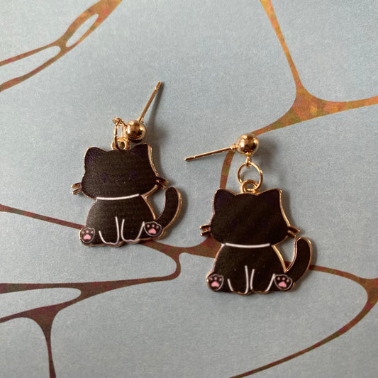 🐈‍⬛✨ Midnight Kitty Earrings