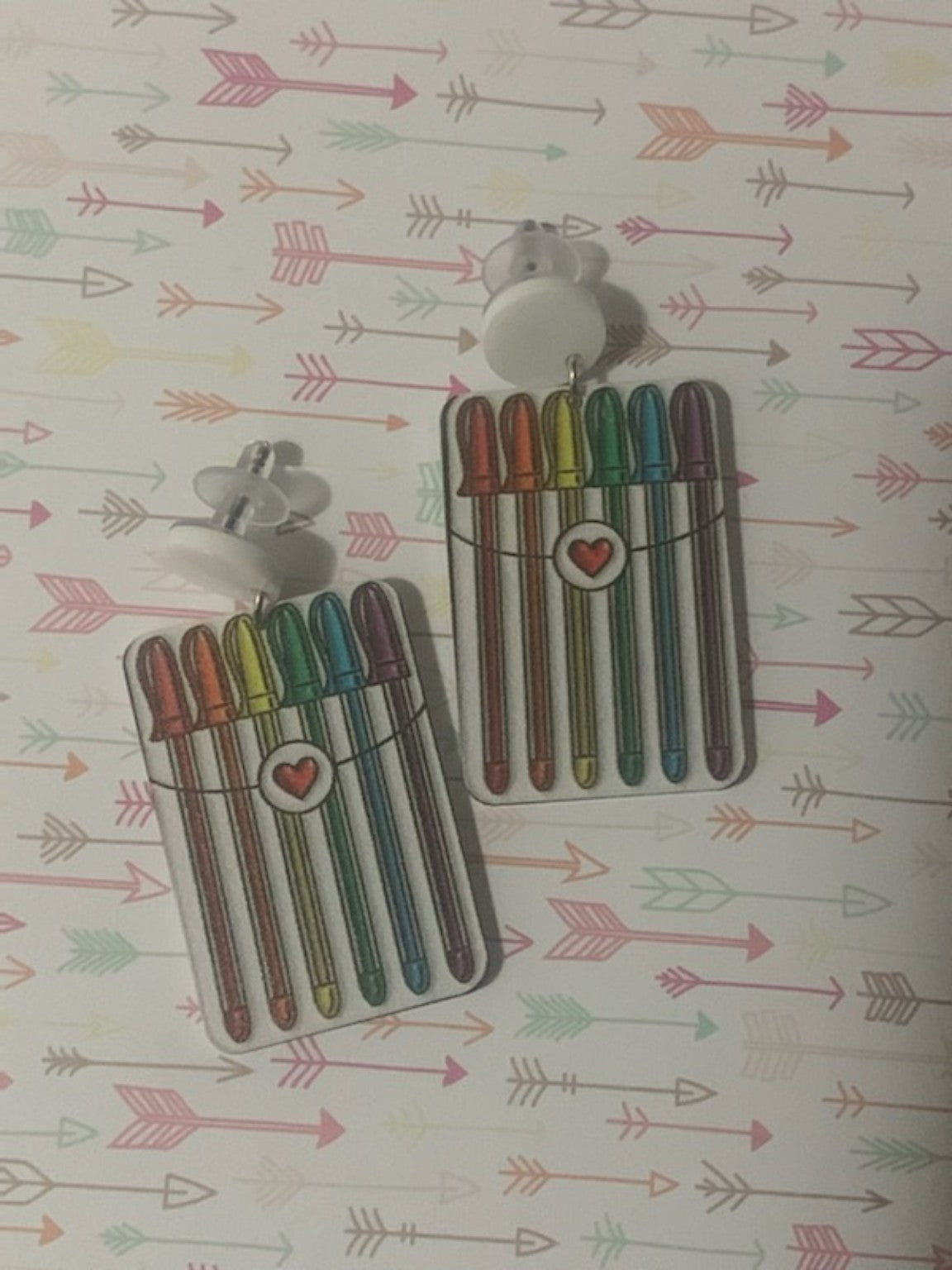 🖊️ Colorful Pen Pack Earrings 🌈✨
