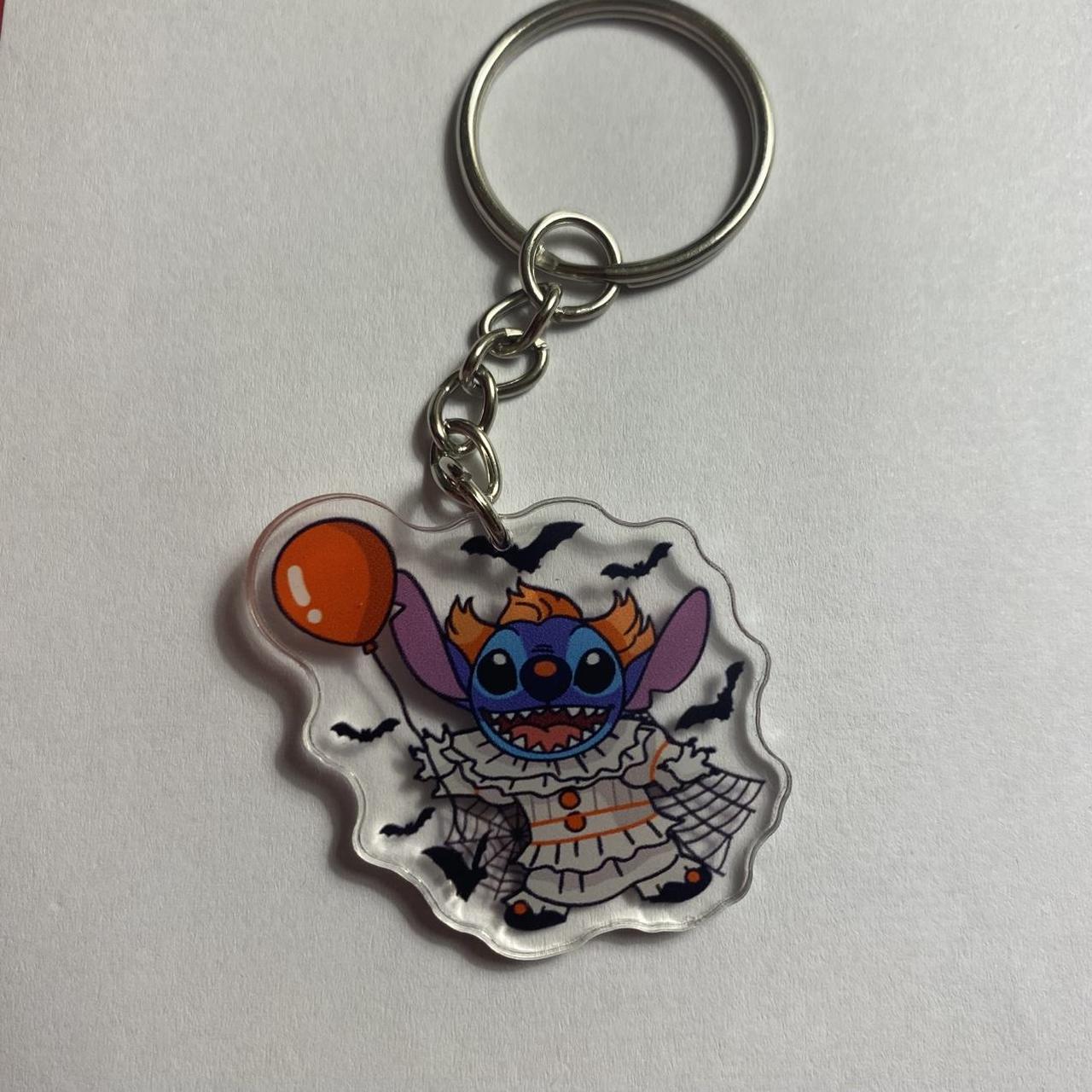 🎈🤡 Pennywise Stitch Keychain – “We All Float in Ohana”