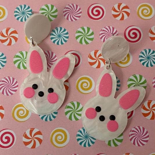 White Blushing Bunny 🐰💗