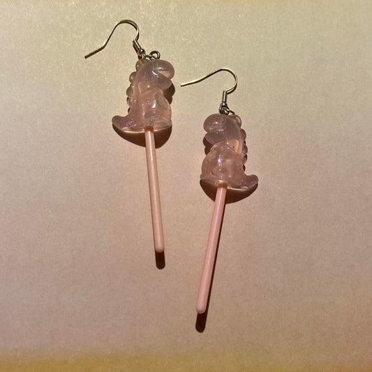 Dino Lollipop Earrings 🍭🦖