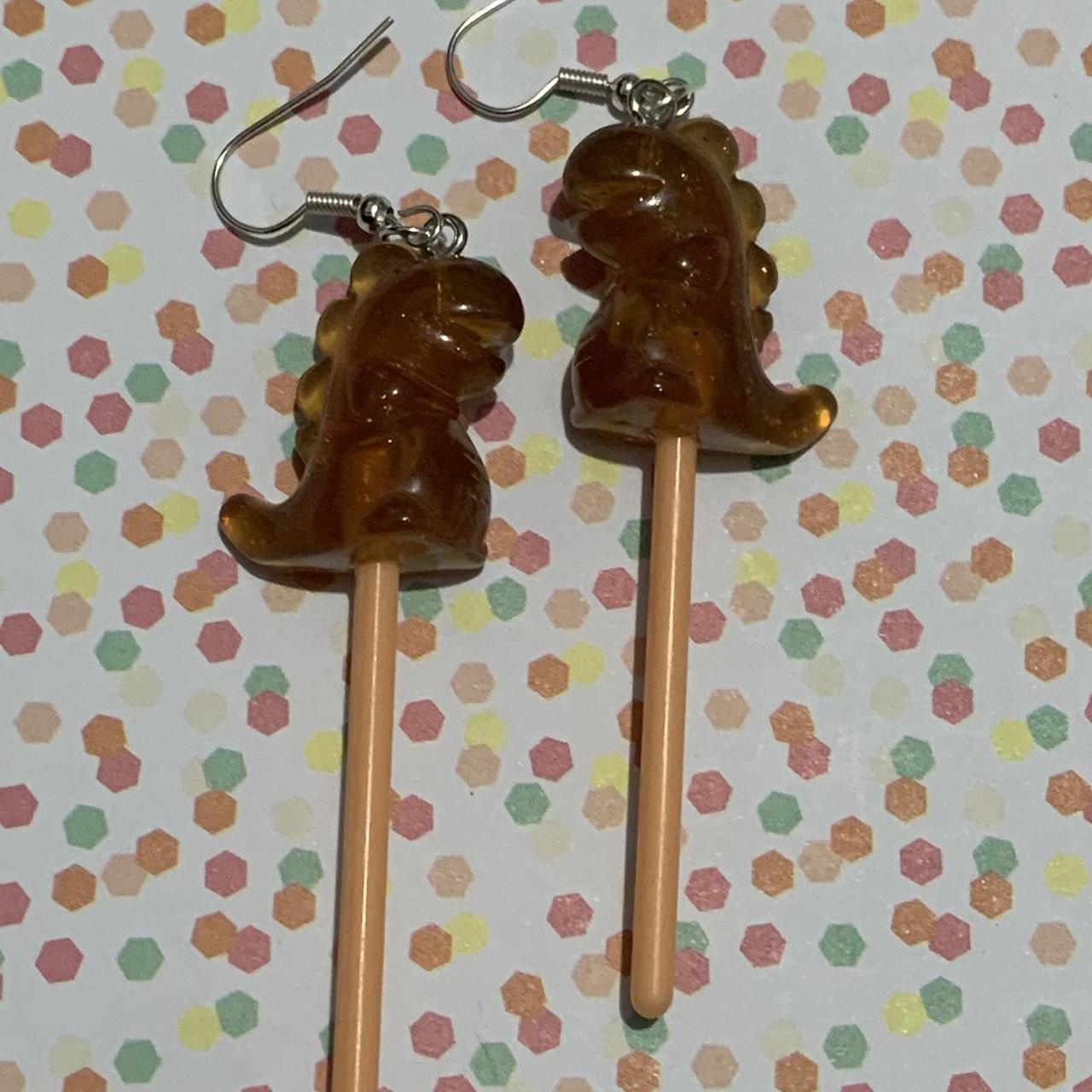 Dino Lollipop Earrings 🍭🦖