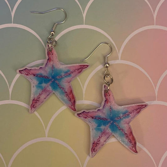 🌸🌊 Mermaid Dreams Starfish Earrings ⭐✨