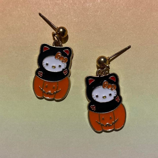 Hello Kitty Black kitty with pumpkin Costume