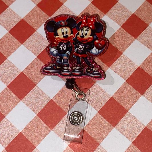 🏈❤️ Mouse Couple 49ers Badge Reel ✨