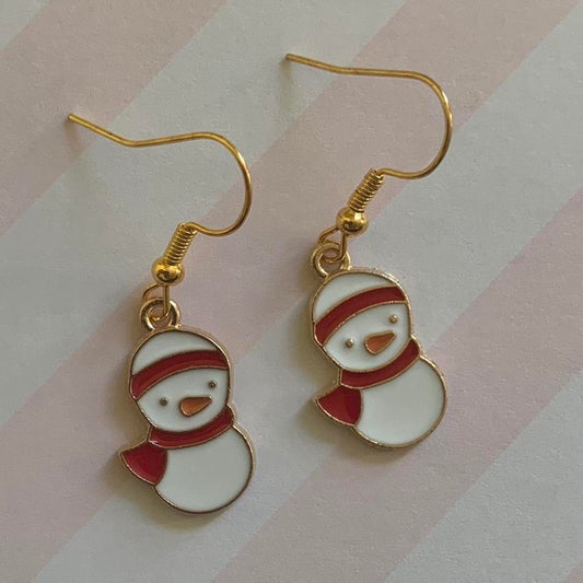 ⛄ Scarf Snowman Earrings ❄️