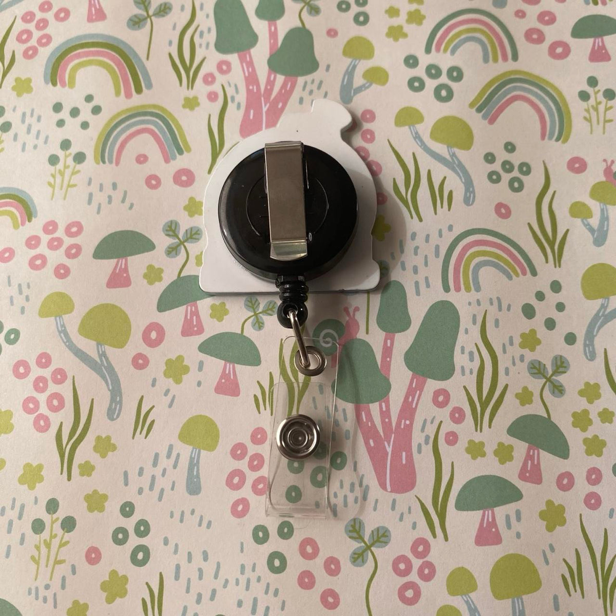 ☕ Green Coffee Mouse Badge Reel 🎀💚