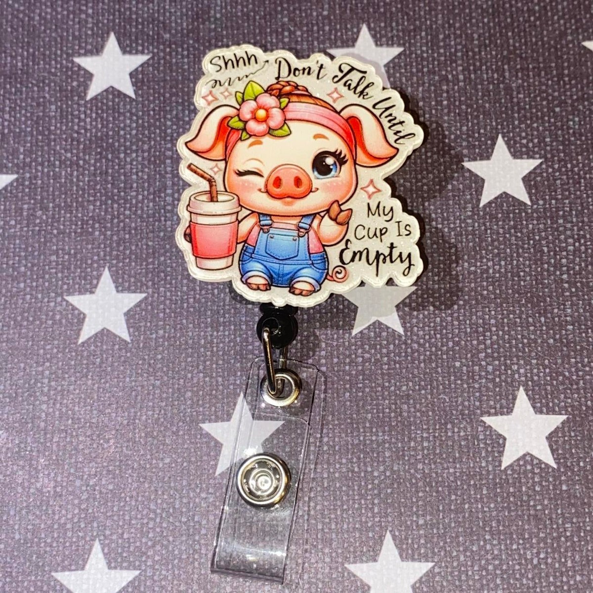 🐷 Shhh… My Cup Is Empty Badge Reel 🥤💕