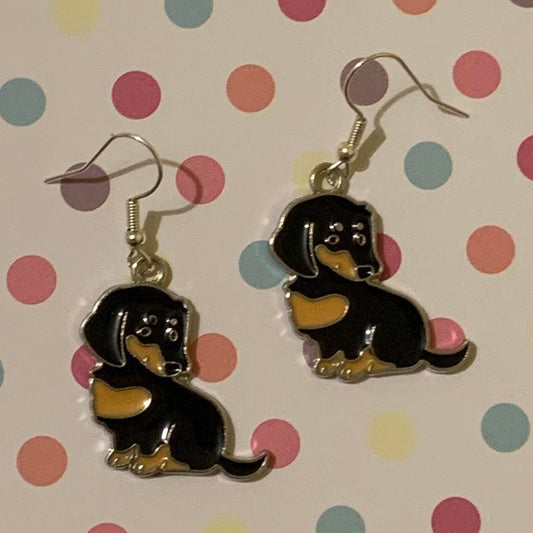 🐶 Dachshund Dog Earrings ✨