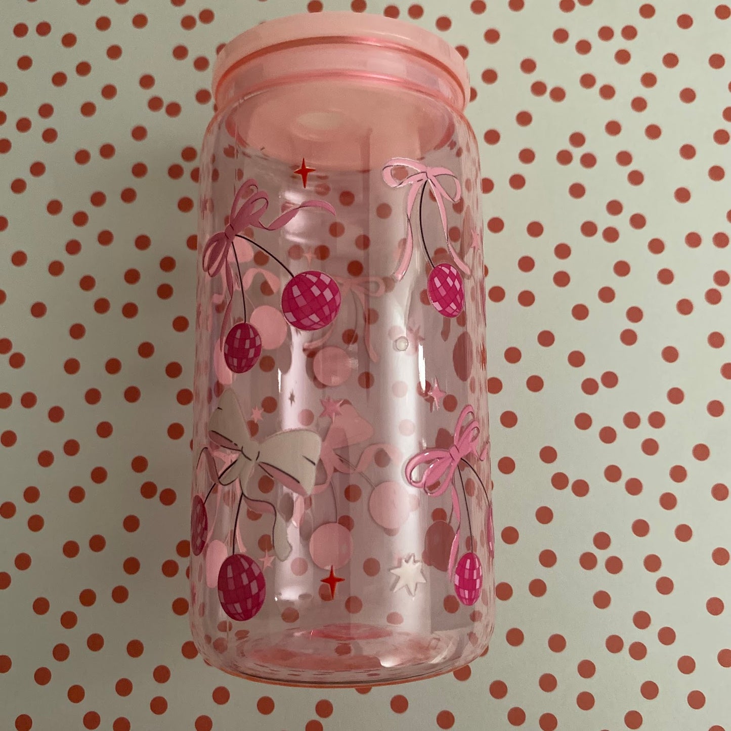 Cherry Disco Ball Tumbler🪩
