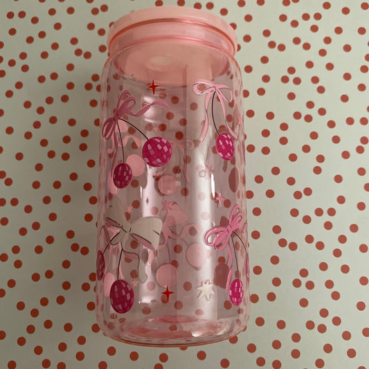 Cherry Disco Ball Tumbler🪩