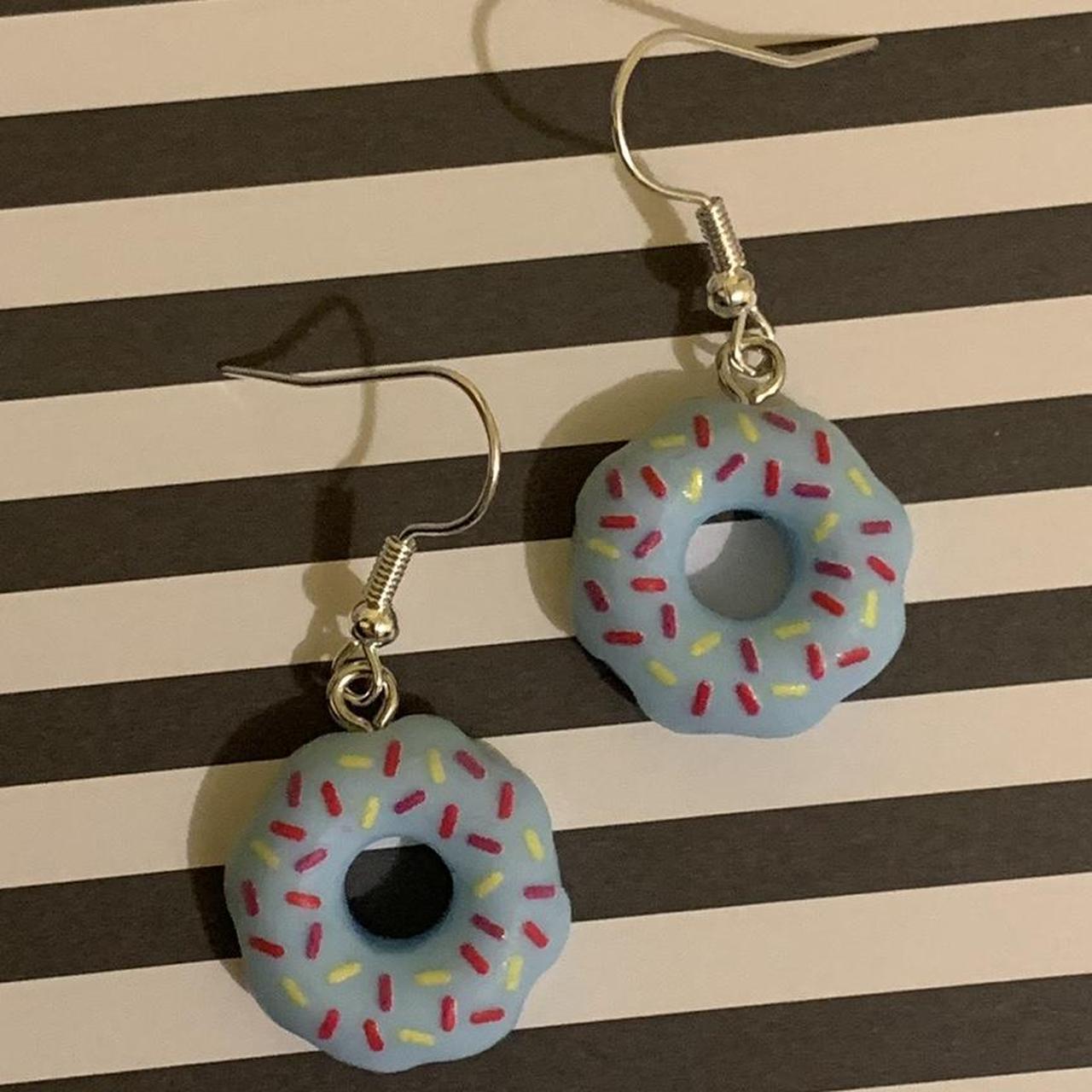 🍩✨ Sweet Sprinkle Donut Earrings