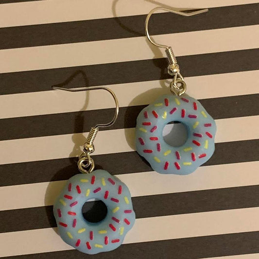 🍩✨ Sweet Sprinkle Donut Earrings