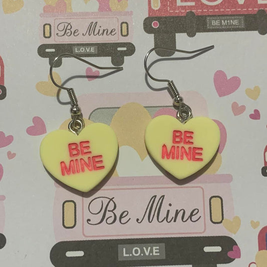 💛 Be Mine Conversation Heart Earrings 💌